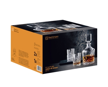 NACHTMANN Sculpture Whisky Set/3 in the packaging