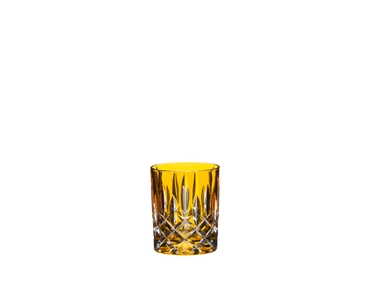 A RIEDEL Laudon Amber glass on a transparent background. 