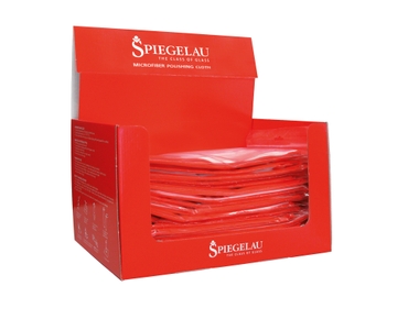 SPIEGELAU Microfiber Polishing Cloth in the packaging