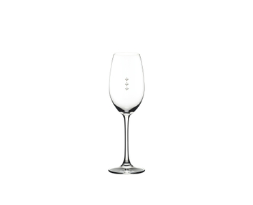 RIEDEL Restaurant Champagne Glass Pour Line ML con fondo blanco