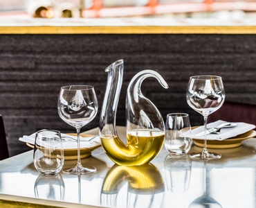 RIEDEL Restaurant O Riesling/Sauvignon Blanc im Einsatz