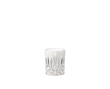 RIEDEL Laudon Tumbler - Weiß gefüllt mit einem Getränk auf weißem Hintergrund