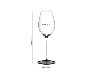 RIEDEL Fatto A Mano Black Tie Champagne Wine Glass/Sauvignon Blanc 