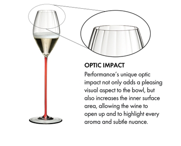 RIEDEL High Performance Champagne Glass Red a11y.alt.product.optic