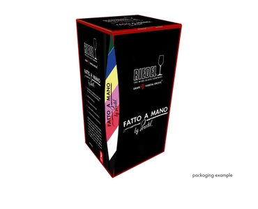 RIEDEL Fatto A Mano Black Tie Hermitage in the packaging