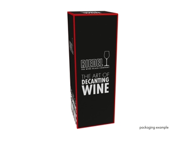 RIEDEL Black Tie Smile Decanter in the packaging