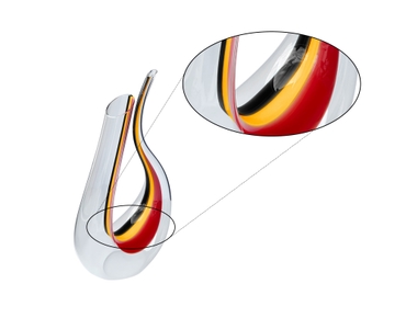 RIEDEL Amadeo Decantador – negro/amarillo/rojo 
