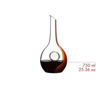 RIEDEL Chinese Zodiac Snake Decanter - red/yellow 