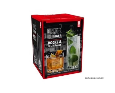 RIEDEL Drink Specific Glassware Rocks & Highball Set in the packaging