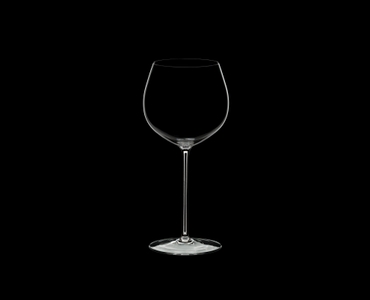 RIEDEL Superleggero Oaked Chardonnay on a black background