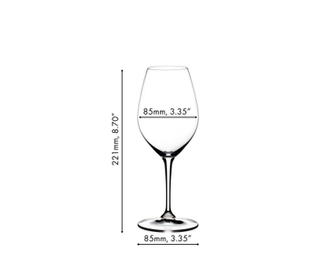 A RIEDEL Wine Friendly White Wine / Champagne Glass filled with white wine on a white background.