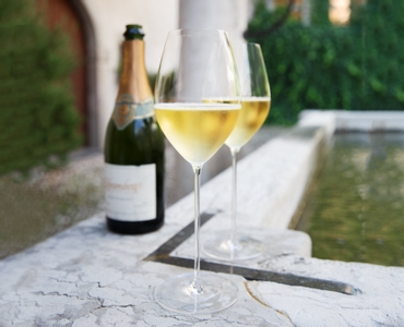 RIEDEL Superleggero Champagner Weinglas im Einsatz