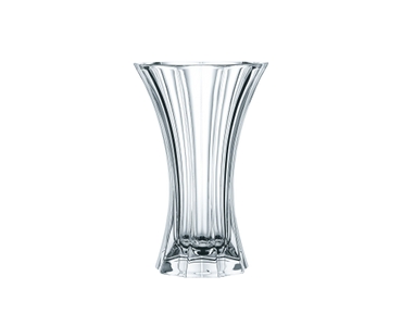 NACHTMANN Saphir Vase - 24cm | 9.44in gefüllt mit einem Getränk auf weißem Hintergrund