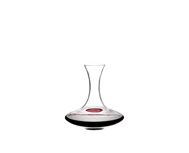 RIEDEL Decanter Ultra Mini filled with a drink on a white background