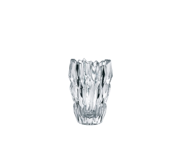 NACHTMANN Quartz Vase - 16cm | 6.286in filled with a drink on a white background