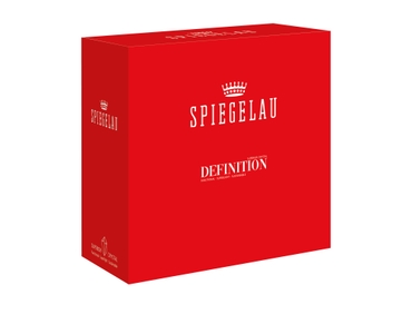 SPIEGELAU Definition Burgundy Glass in the packaging