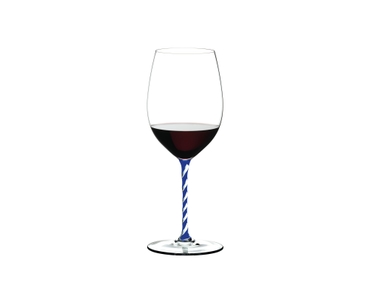 RIEDEL Fatto A Mano Cabernet/Merlot - blue white twisted - Hotel du Cap Eden Roc Edition 