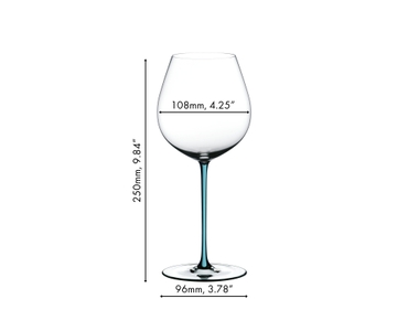 RIEDEL Fatto A Mano Pinot Noir Turquoise a11y.alt.product.dimensions