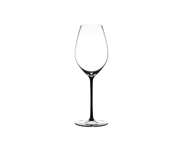RIEDEL Fatto A Mano Champagne Wine Glass Black R.Q. on a white background
