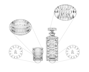 NACHTMANN Ethno Whisky Set mit Karaffe und zwei Tumblern 
