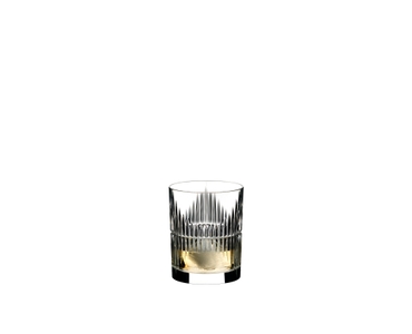 RIEDEL Tumbler Collection Shadows filled with a drink on a white background