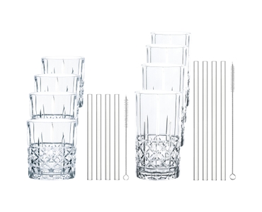 SPIEGELAU Elegance Tumbler + Straws 