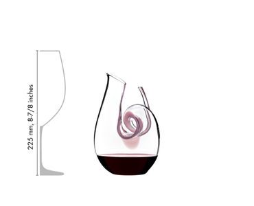 RIEDEL Decanter Curly Pink Mini R.Q. in relation to another product