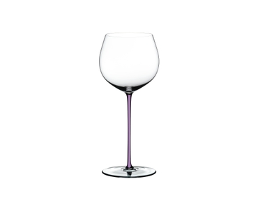 RIEDEL Fatto A Mano Oaked Chardonnay Opal Violet on a white background