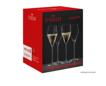 SPIEGELAU Definition Champagne Glass in the packaging