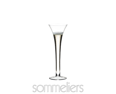 RIEDEL Sommeliers Sparkling Wine filled with a drink on a white background