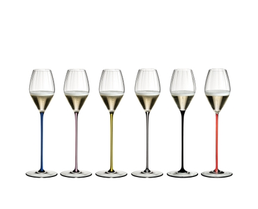 RIEDEL High Performance Bicchiere Champagne giallo in gruppo
