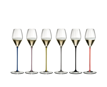 Riedel Fire & Ice Glass Set – 4 Pieces, Yellow, Red, Blue & Green, All-Occasion Crystal Glassware