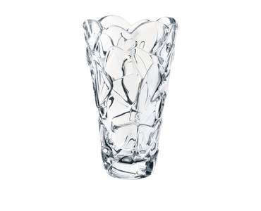 NACHTMANN Petals Vase, 28cm | 11in filled with a drink on a white background