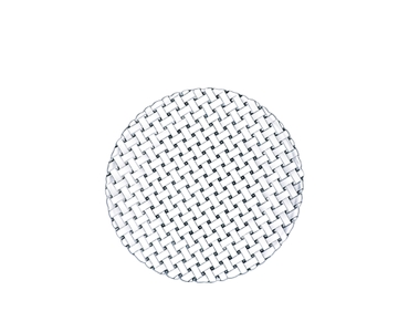 NACHTMANN Bossa Nova Charger Plate, 32cm | 12.598in filled with a drink on a white background