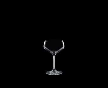 SPIEGELAU Perfect Serve Coupette Glass on a black background