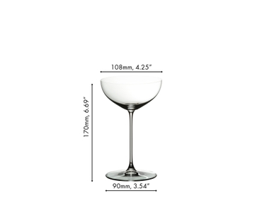 RIEDEL Veritas Sektschale/Cocktail a11y.alt.product.dimensions
