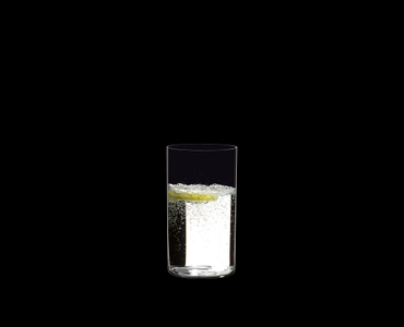 RIEDEL O Wine Tumbler Long Drink filled with a drink on a black background