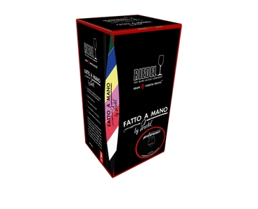 RIEDEL Fatto A Mano Performance Cabernet Black Stem in the packaging
