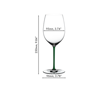 Merlot Red Wine Glass Green 4900/0G NEW Riedel Fatto A Mano Cabernet 