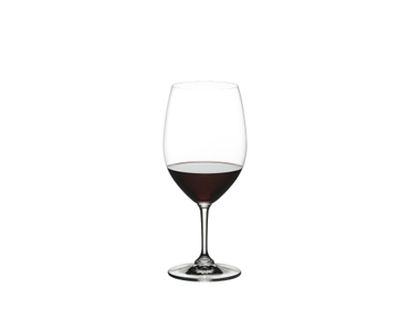 RIEDEL Restaurant Cabernet/Merlot filled with a drink on a white background