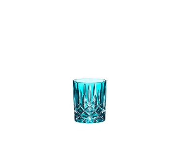 A RIEDEL Laudon Turquoise glass on a transparent background. 