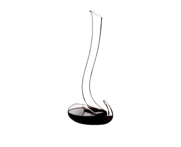 RIEDEL Eve Decanter filled with a drink on a white background