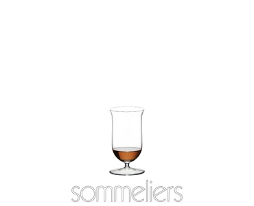 RIEDEL Sommeliers Single Malt Whisky filled with a drink on a white background