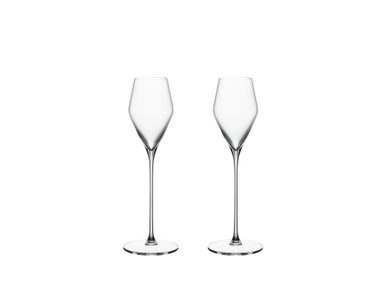SPIEGELAU Definition Digestive Glass filled with a drink on a white background