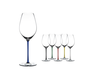 RIEDEL Fatto A Mano Champagne Wine Glass Dark Blue R.Q. a11y.alt.product.colours