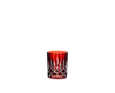 A RIEDEL Laudon Red glass on a white background.