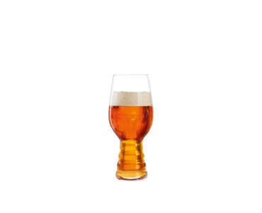 SPIEGELAU Craft Beer Classics IPA Glass filled with a drink on a white background