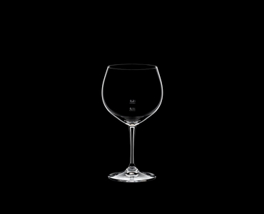 RIEDEL Restaurant Oaked Chardonnay Pour Line CE on a black background