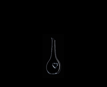RIEDEL Decanter Black Tie Bliss R.Q. on a black background