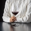 RIEDEL Fatto A Mano Black Tie Bordeaux Grand Cru in use